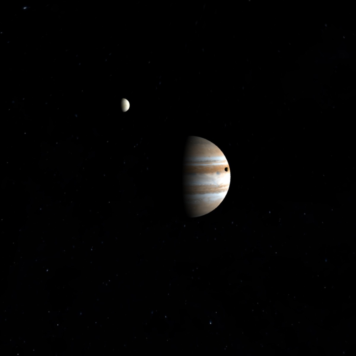 Gravity Simulator Jupiter And Its Galilean Moons
